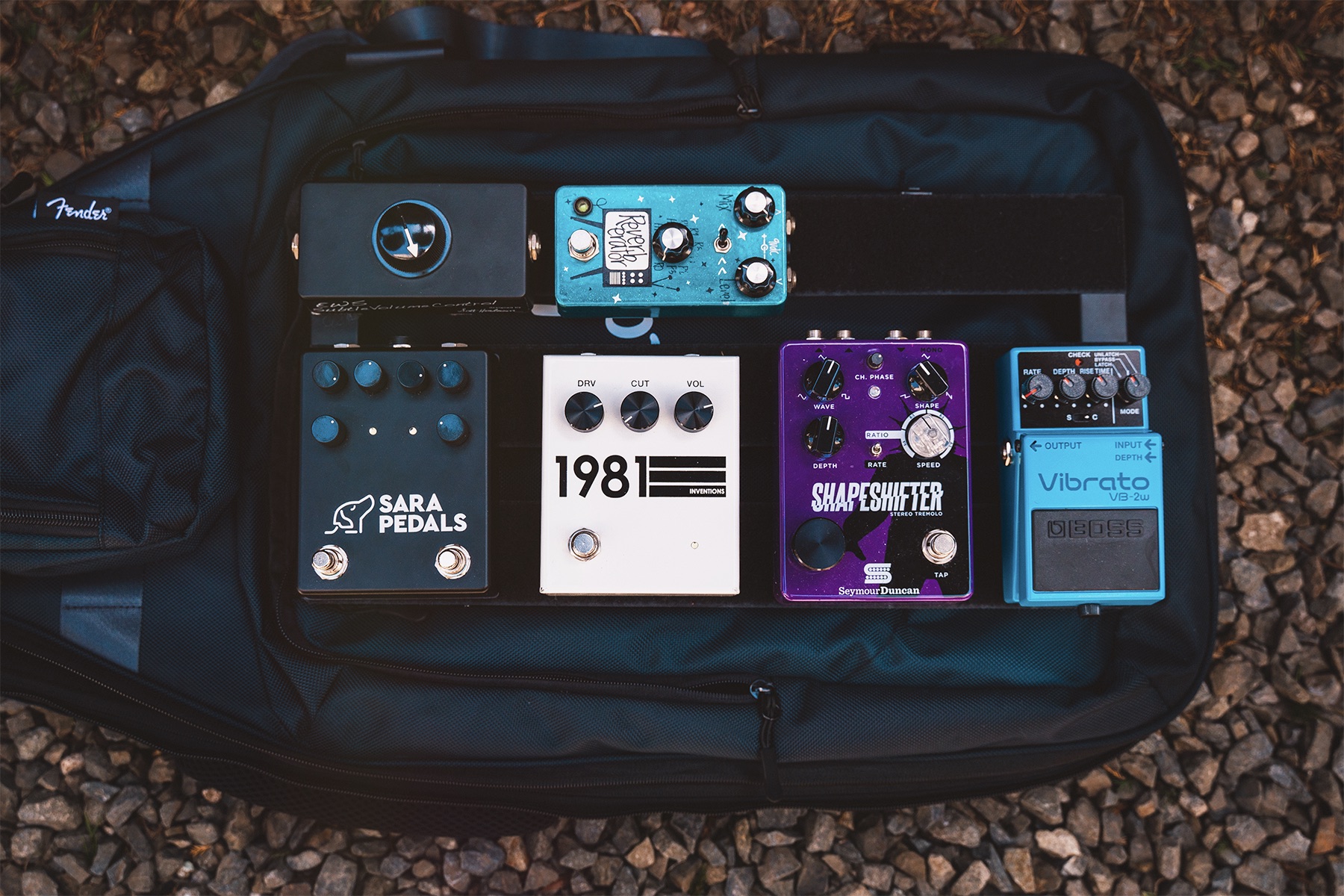 Urban Gear BagにPedaltrain Metro 16を収納した様子の写真
