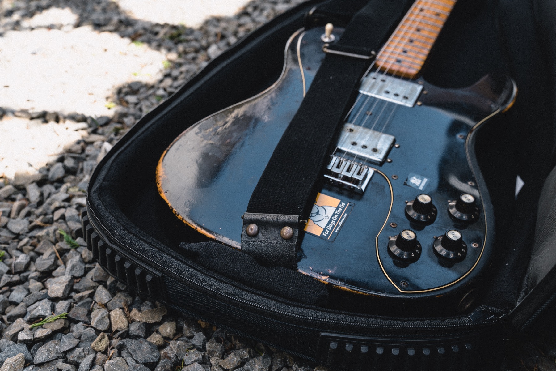 Urban Gear BagにTelecaster Deluxeを収納した様子の写真
